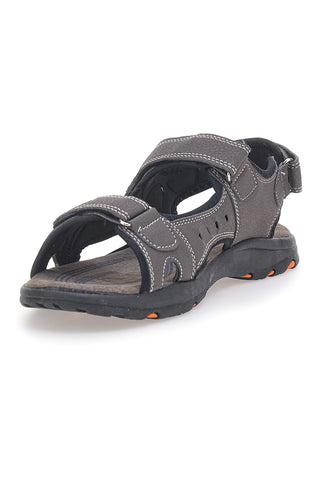 Canguro CA1002 Braune Sandalen mit verstellbarem Riemen für Herren