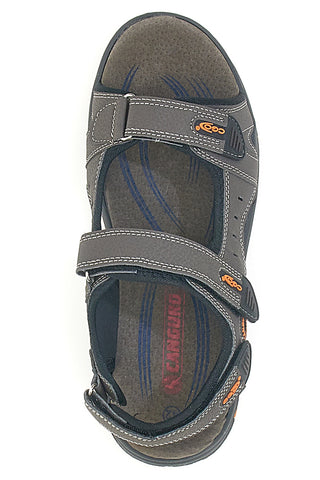 Canguro CA1002 Braune Sandalen mit verstellbarem Riemen für Herren
