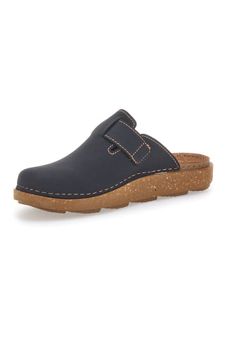 Ciabatte chiuse blu con fibbia e suola comfort Inblu 17MT