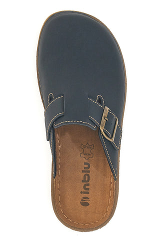 Ciabatte chiuse blu con fibbia e suola comfort Inblu 17MT