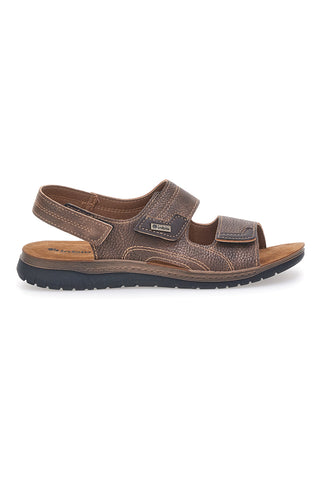 Braune Sandalen mit verstellbaren Riemen Inblu 21ID