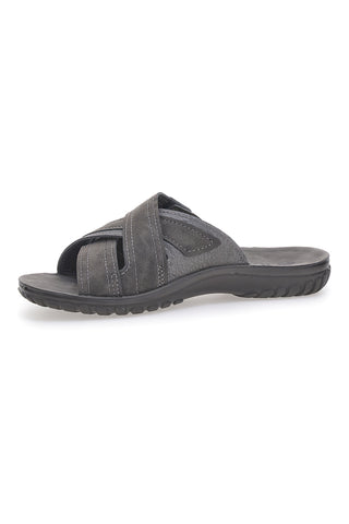 Ciabatte grigie con fasce incrociate comfort Inblu 10FN