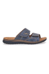 Blaue Hausschuhe mit doppelt verstellbarem Band Inblu 20ID