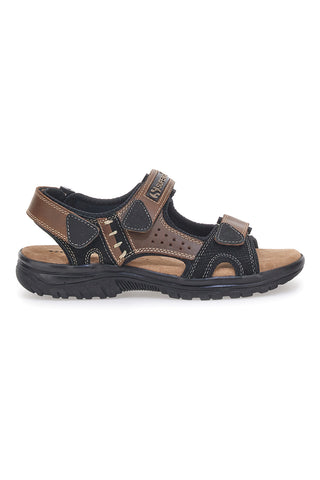 Superga S86U545 Braune sportliche Riemchensandalen