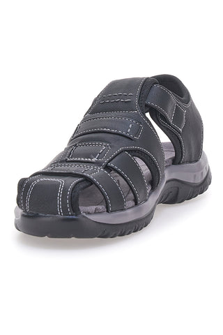 Braune Sportsandalen mit verstellbaren Riemen Johes Land CNSS25T1