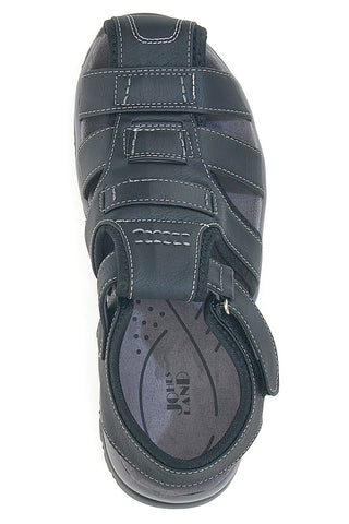 Braune Sportsandalen mit verstellbaren Riemen Johes Land CNSS25T1