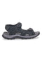 Schwarze Sportsandalen mit verstellbaren Riemen Johes Land CNSS25T14