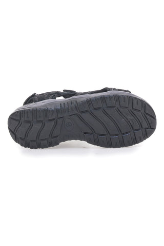 Sandali sportivi neri con strappi regolabili Johes Land CNSS25T14