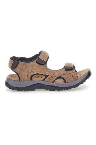 Braune Sportsandalen mit verstellbaren Riemen Johes Land CNSS25T14