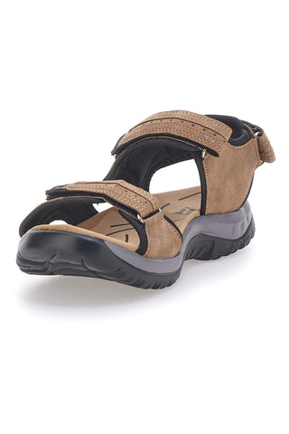 Braune Sportsandalen mit verstellbaren Riemen Johes Land CNSS25T14