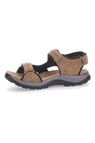 Braune Sportsandalen mit verstellbaren Riemen Johes Land CNSS25T14