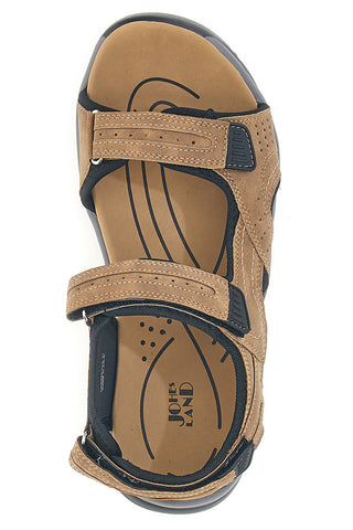 Braune Sportsandalen mit verstellbaren Riemen Johes Land CNSS25T14