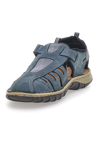 Sandali Blu in Vera Pelle Pittarello Eco 3004