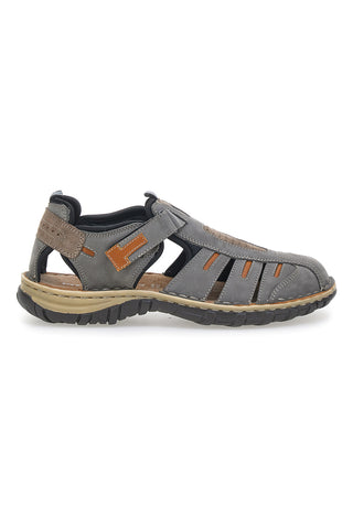 Graue Sandalen aus echtem Leder Pittarello Eco 3004