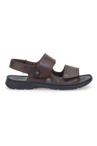 Braune Sandalen mit Klettverschluss Pittarello Eco 7163