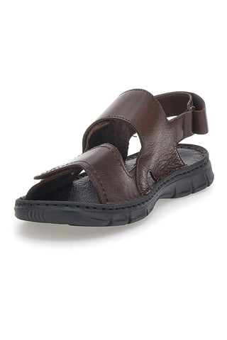 Braune Sandalen mit Klettverschluss Pittarello Eco 7163