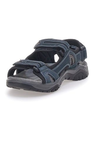 Sandali Blu in Vera Pelle con Velcro Regolabile FLY DINAMIC FD07