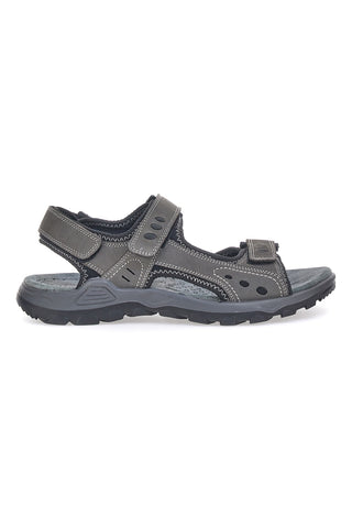 Fly Dynamic FD11 Sandalen aus echtem Leder mit Klettverschluss, Grau