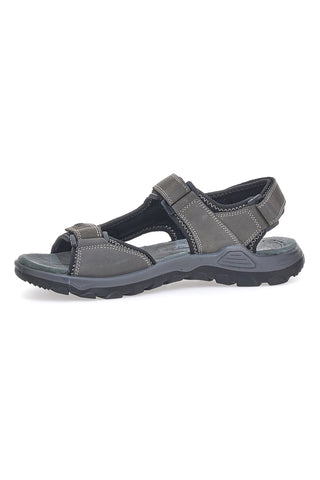 Fly Dynamic FD11 Sandalen aus echtem Leder mit Klettverschluss, Grau