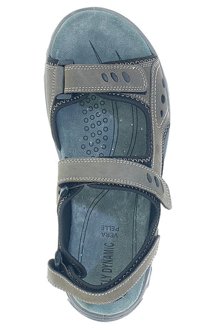 Fly Dynamic FD11 Sandalen aus echtem Leder mit Klettverschluss, Grau