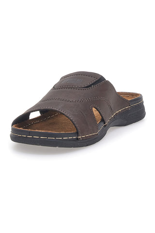 Ciabatte marroni aperte con plantare morbido Jerpoint 610PS