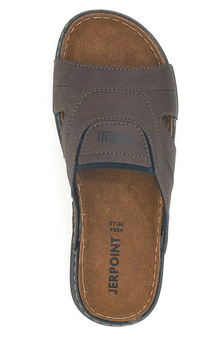 Ciabatte marroni aperte con plantare morbido Jerpoint 610PS