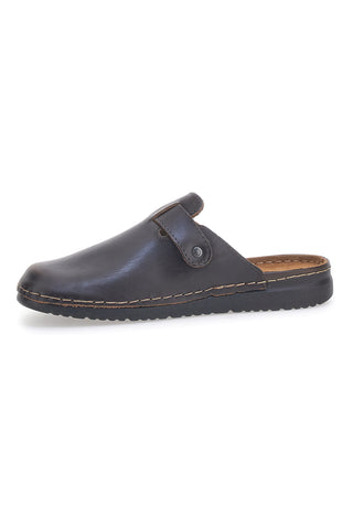 Ciabatte Sabot marroni in materiale sintetico con fibbia regolabile Jerpoint 9320