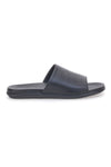 Schwarze Lederpantoffeln Made in Italy JERPOINT 8113