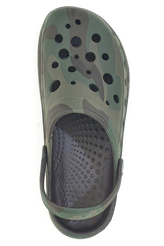 Woz 3 Herren-Clogs, leicht, bequem, Armeegrün