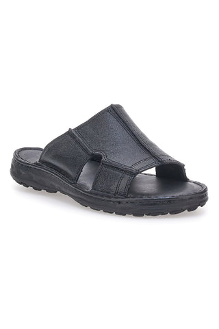 Ciabatte nere con fasce incrociate e suola comfort Claremorris 2014ZER