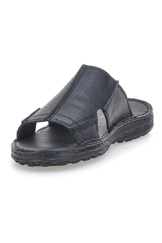 Ciabatte nere con fasce incrociate e suola comfort Claremorris 2014ZER
