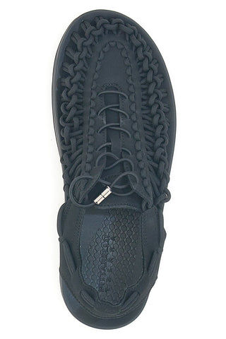 Schwarze gewebte Sandalen mit Seileffekt Gorpcore PITTARELLO TIERRA TOYA