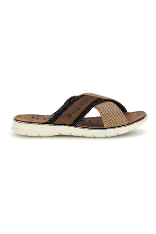 Sandali beige e marrone a fasce incrociate Bugatti 315A328614695310