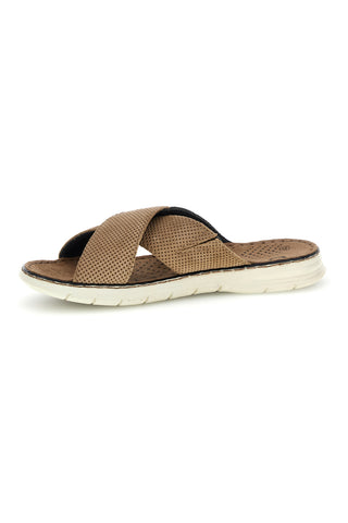 Sandali beige e marrone a fasce incrociate Bugatti 315A328614695310