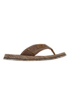 Braune Flip-Flops mit Stoffband Skechers Quill Sea Side