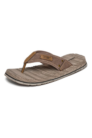 Braune Flip-Flops mit Stoffband Skechers Quill Sea Side