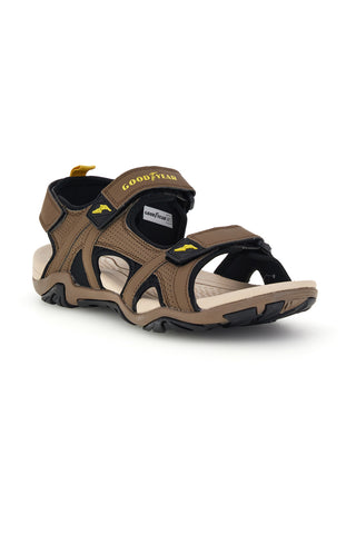 Braune Sandalen mit verstellbaren Verschlüssen Goodyear GY31048