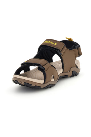 Braune Sandalen mit verstellbaren Verschlüssen Goodyear GY31048
