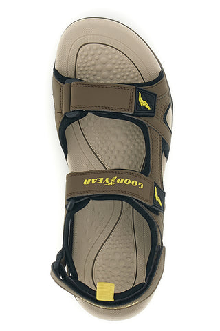 Braune Sandalen mit verstellbaren Verschlüssen Goodyear GY31048