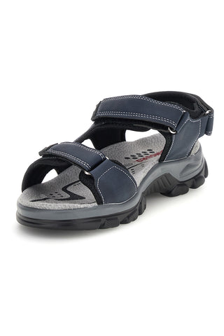 Blaue Sandalen mit Innensohle aus echtem Leder Canguro CA1011