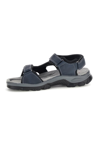 Blaue Sandalen mit Innensohle aus echtem Leder Canguro CA1011