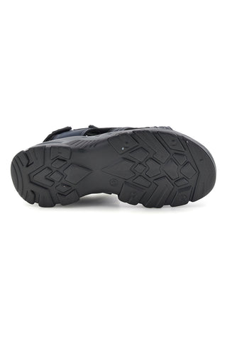 Blaue Sandalen mit Innensohle aus echtem Leder Canguro CA1011