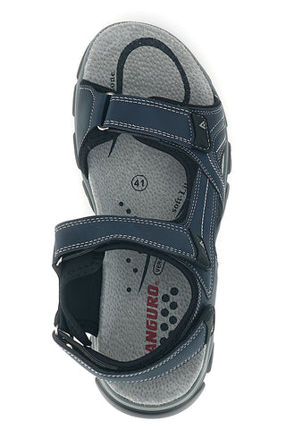 Blaue Sandalen mit Innensohle aus echtem Leder Canguro CA1011