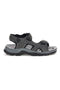 Graue Sandalen mit Innensohle aus echtem Leder Canguro CA1011