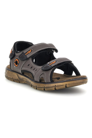 Braune Sandalen mit echtem Lederfußbett Canguro CA1014