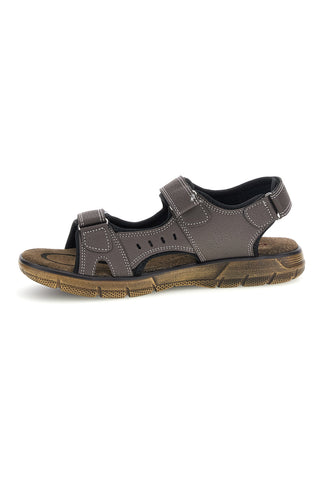 Braune Sandalen mit echtem Lederfußbett Canguro CA1014