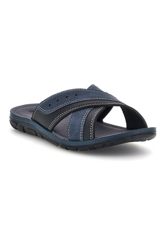 Ciabatte blu con fasce incrociate Inblu 14 VT