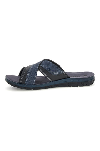 Ciabatte blu con fasce incrociate Inblu 14 VT