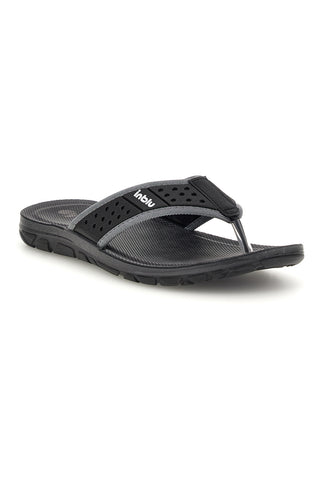 Schwarze Flip-Flops mit grauen Details Inblu 17 VT