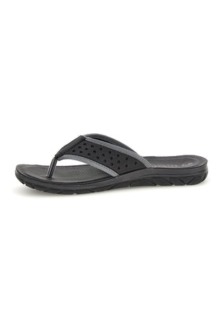 Schwarze Flip-Flops mit grauen Details Inblu 17 VT